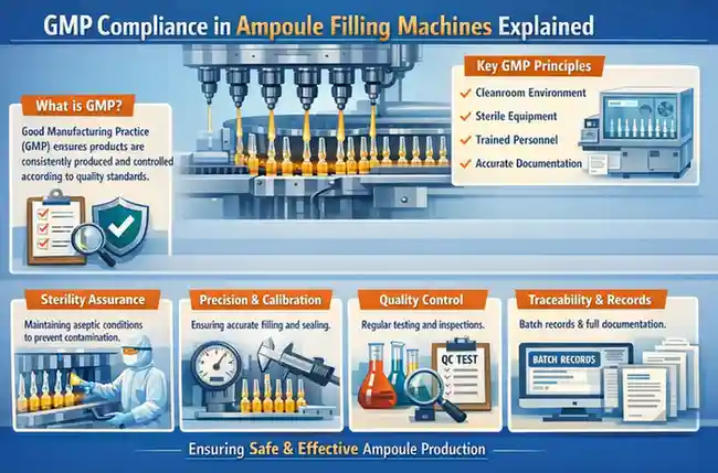 GMP Compliance in Ampoule Filling Machines Explained Thumbnail